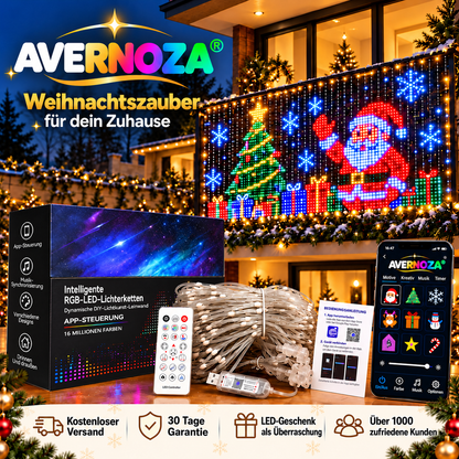 🍁💖Intelligente RGB-LED-Lichterkette | 🧱 Deine festliche Lichtshow – steuerbar per Smartphone
