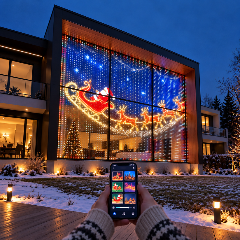 🍁💖Intelligente RGB-LED-Lichterkette | 🧱 Deine festliche Lichtshow – steuerbar per Smartphone