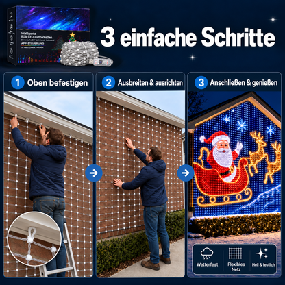 🍁💖Intelligente RGB-LED-Lichterkette | 🧱 Deine festliche Lichtshow – steuerbar per Smartphone